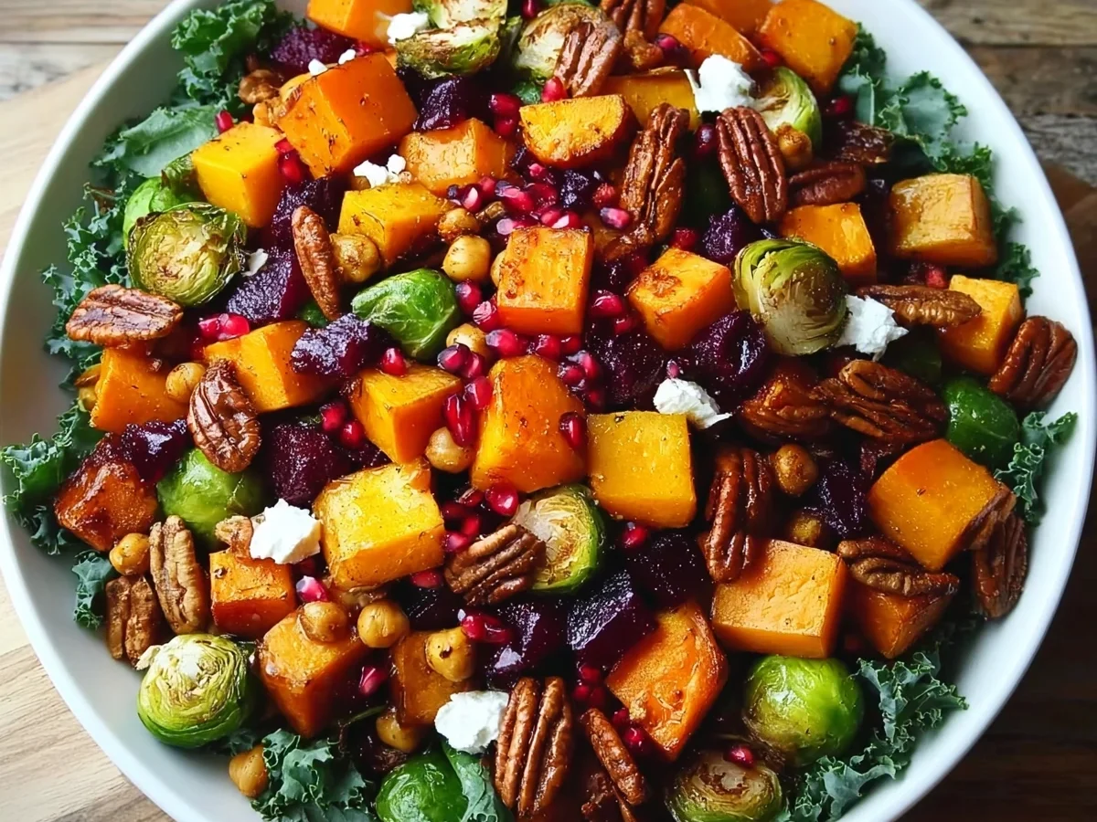 Winter Vegetable Salad with Roasted Butternut Squash - Image 2