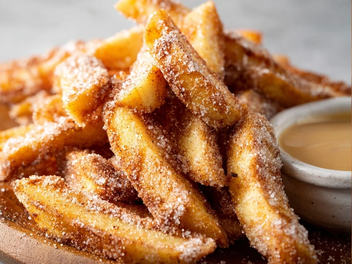 Air Fryer Apple Fries Recipe: Cinnamon-Kissed Snack - Featured Image