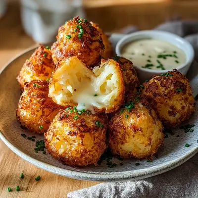 Air Fryer Cheesy Mashed Potato Balls: Crispy Bites