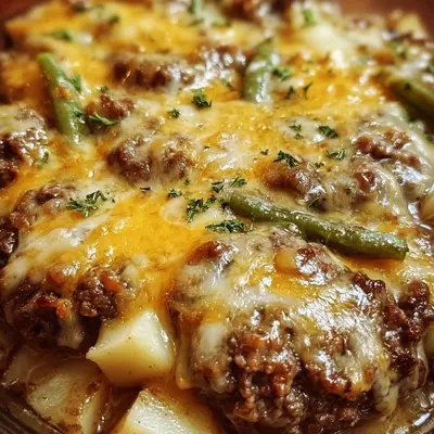 Amish Hamburger Steak Bake: Hearty Comfort Dinner