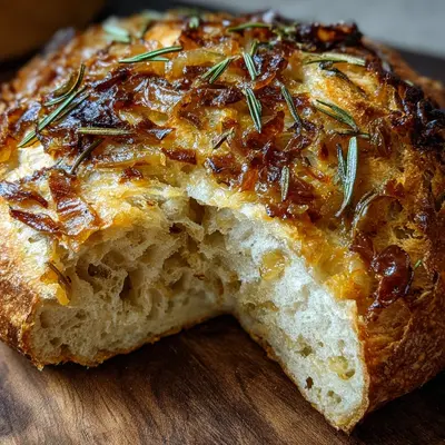 Artisan Caramelized Onion Cheddar Sourdough