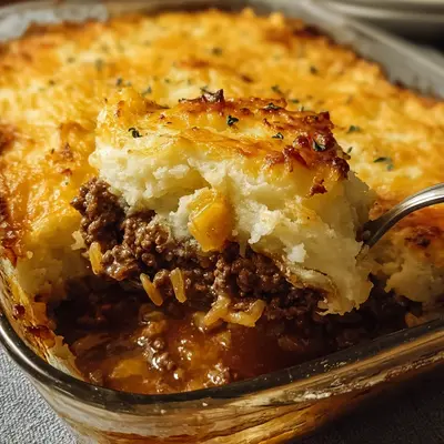 Baked Sauerkraut Casserole with Beef, Pineapple & Mashed Potatoes