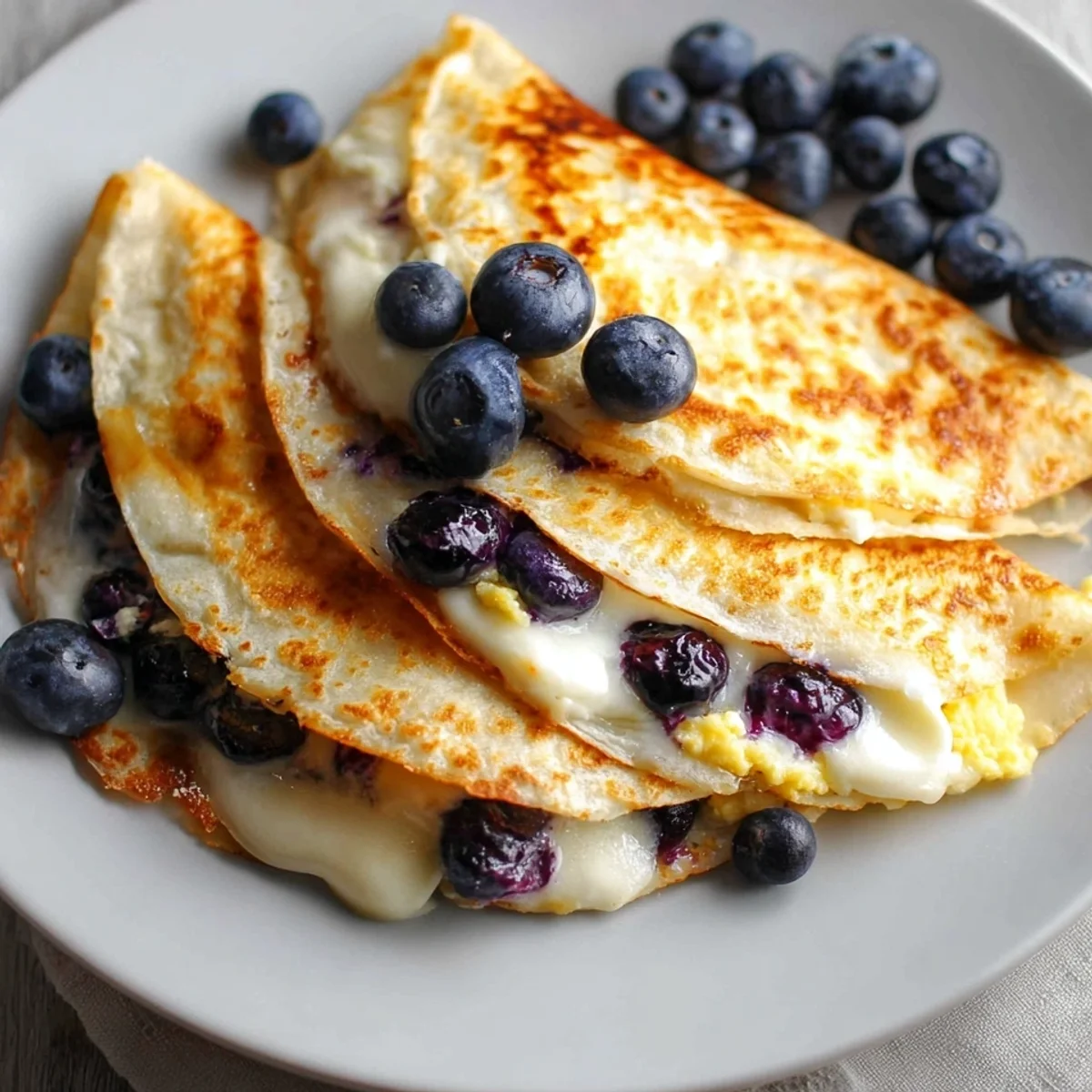 Blueberry Breakfast Quesadilla: Quick, High-Protein