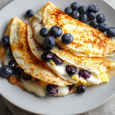 Blueberry Breakfast Quesadilla: Quick, High-Protein