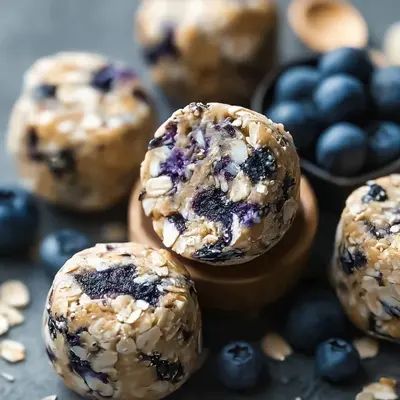 Blueberry Cheesecake Protein Bites: Easy No-Bake Snack