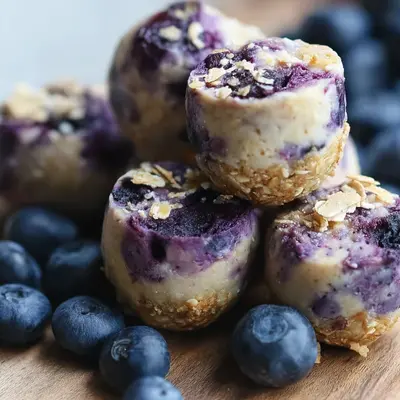 Blueberry Cheesecake Protein Bites: Healthy Snack