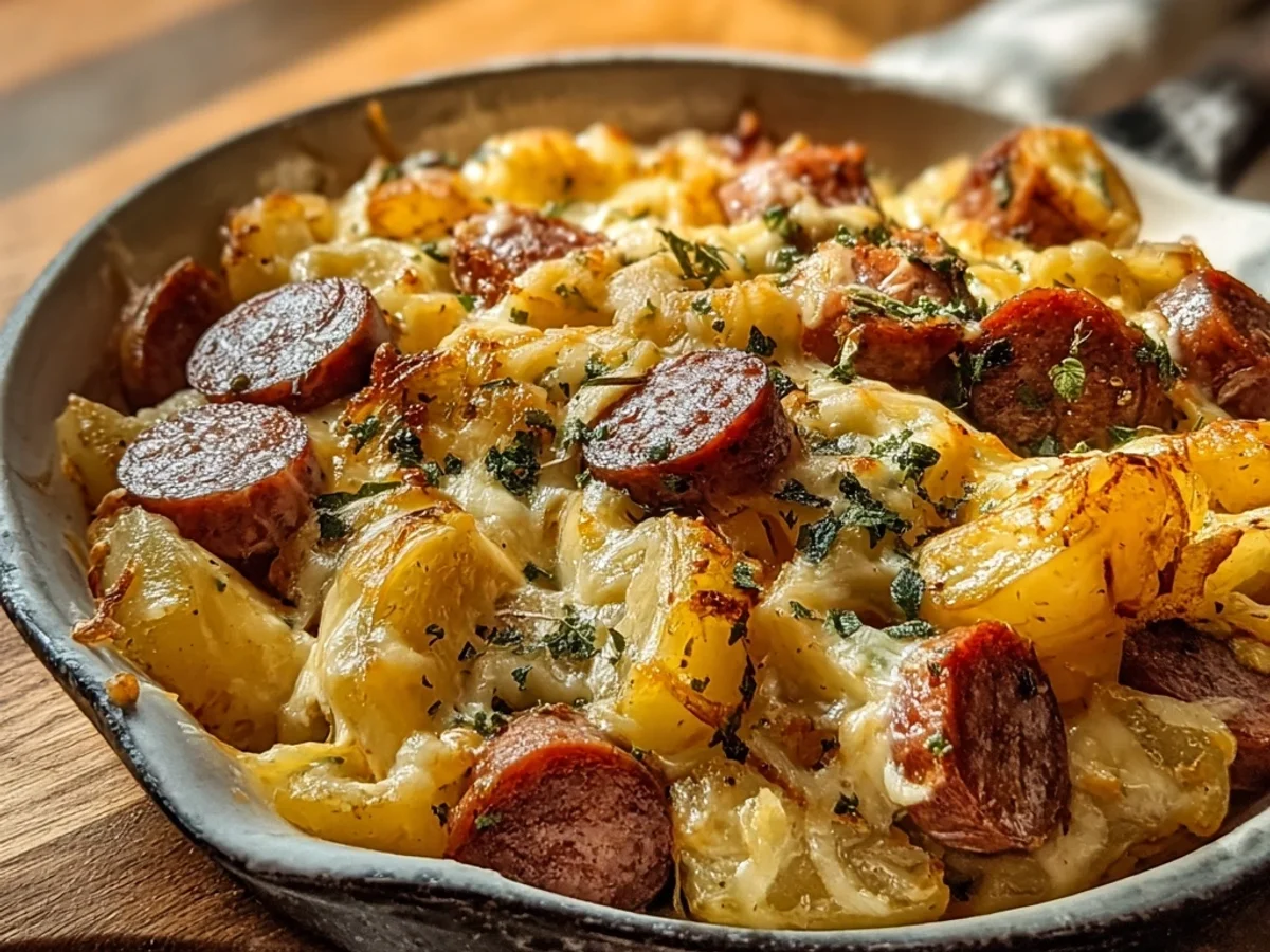 Cheesy Ranch Potatoes & Smoked Sausage: A Hearty Dinner - Featured Image