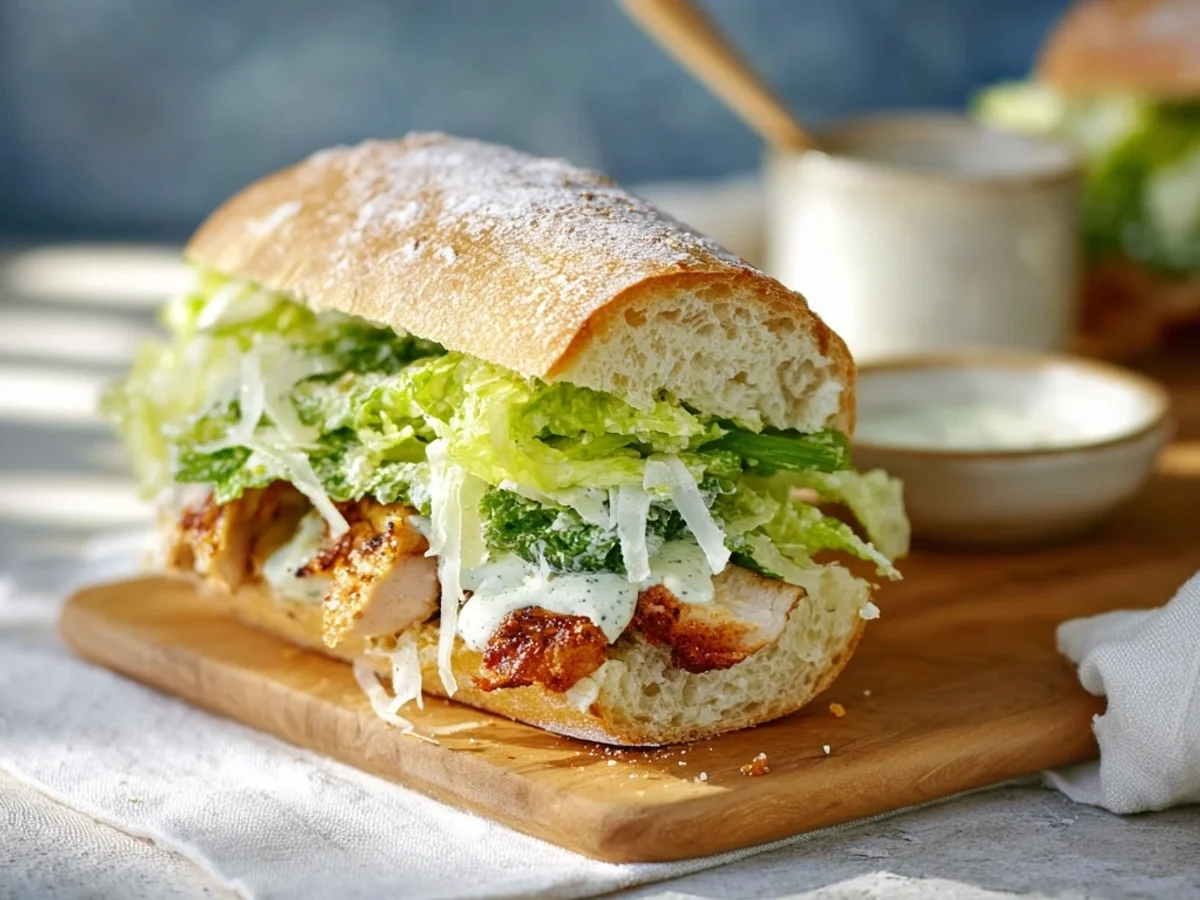 Chicken Caesar Sandwich: Creamy, Tangy, Crunchy Bliss - Featured Image