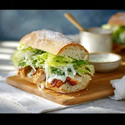 Chicken Caesar Sandwich: Creamy, Tangy, Crunchy Bliss