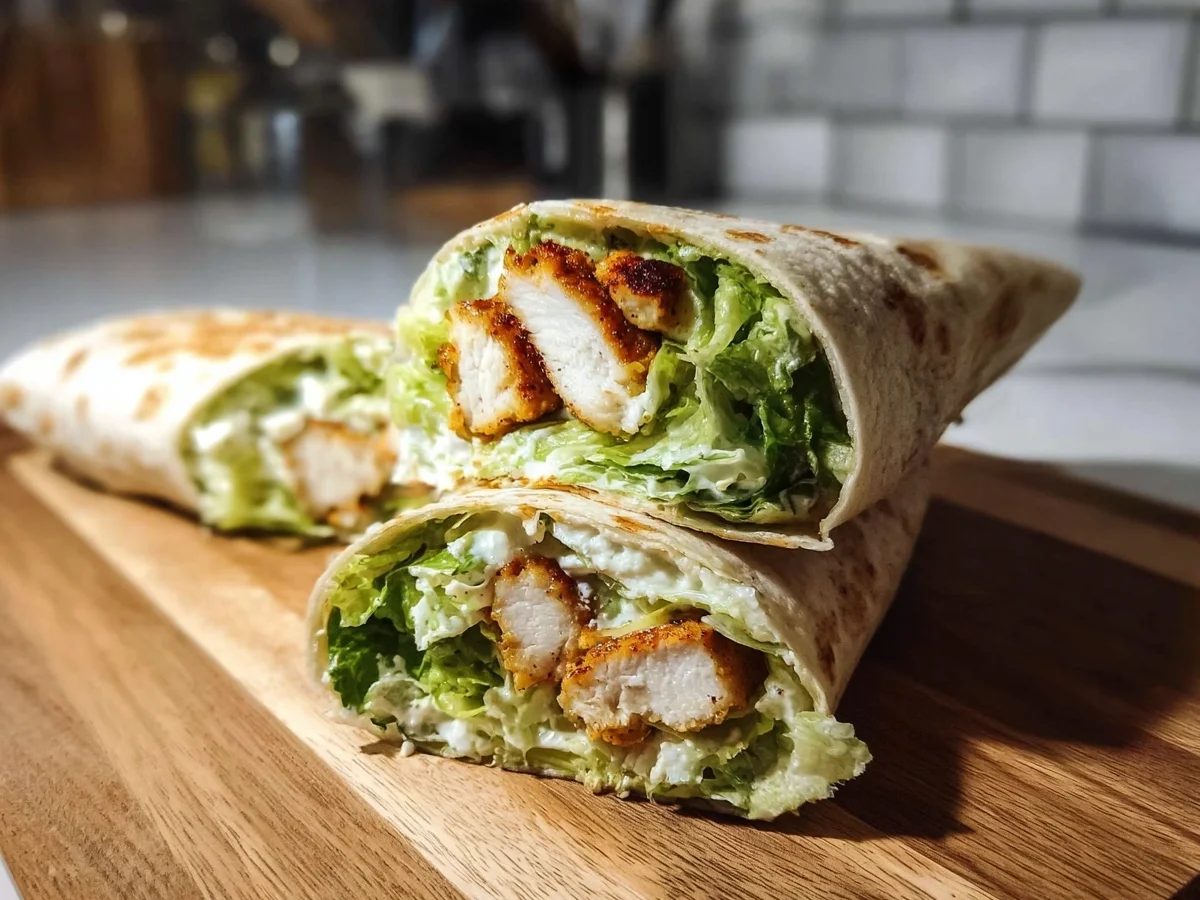 Chicken Caesar Wraps: Quick High Protein Meal - Featured Image