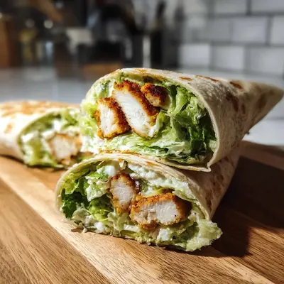 Chicken Caesar Wraps: Quick High Protein Meal