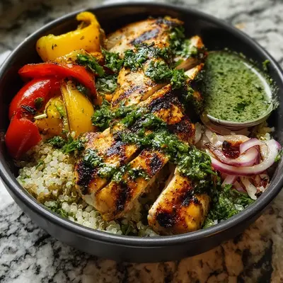 Chimichurri Grilled Chicken Bowl: High Protein Meal