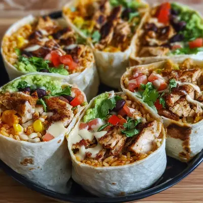 Chipotle Ranch Grilled Chicken Burritos | Meal Prep