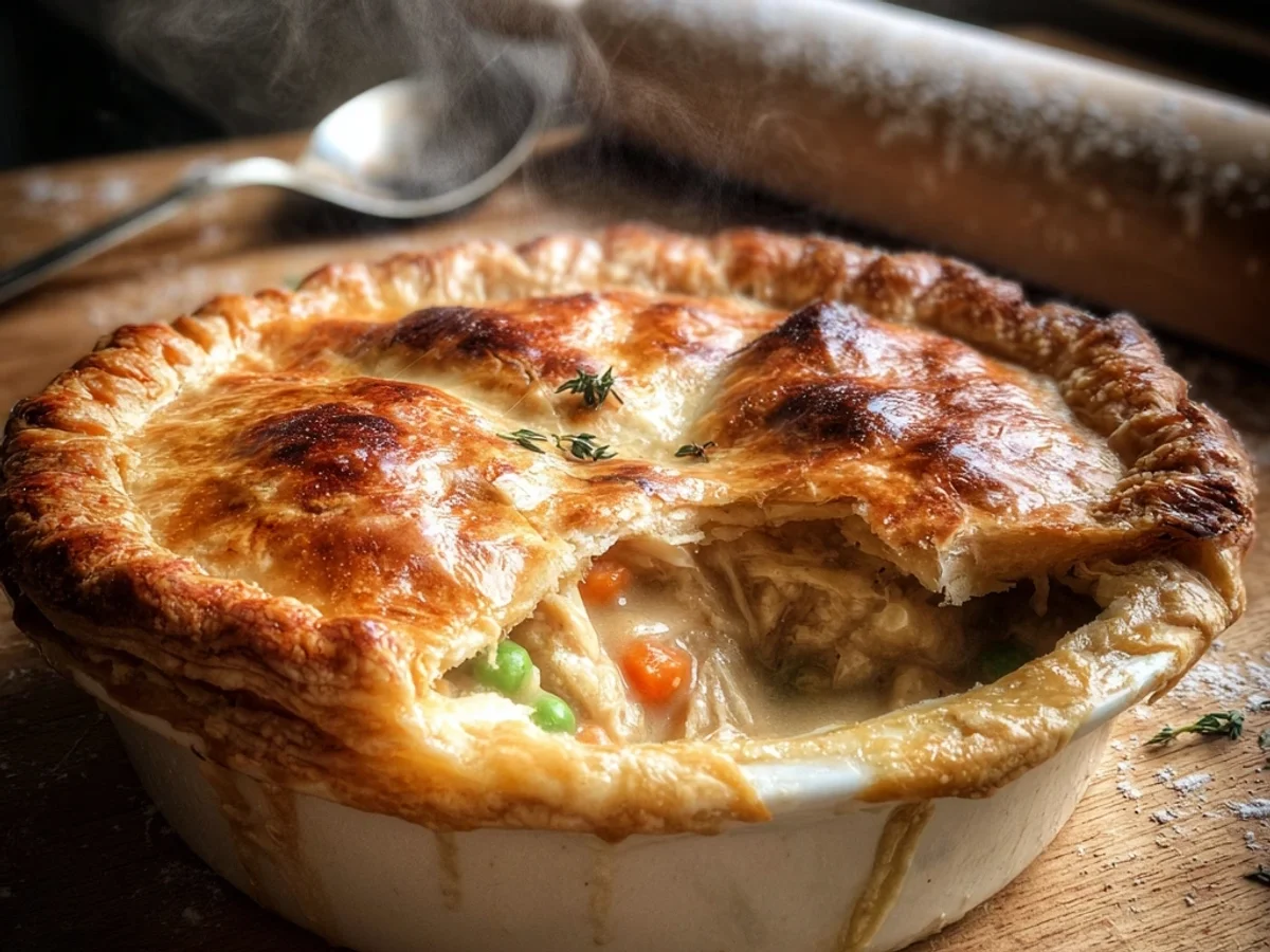 Classic Chicken Pot Pie Recipe: Flaky Crust, Hearty Filling - Featured Image