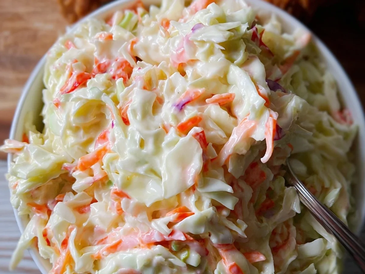 Copycat KFC Coleslaw: Sweet & Tangy Side Dish - Featured Image
