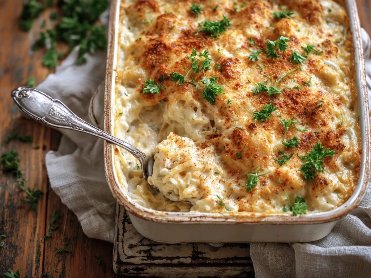 Creamy Angel Chicken Rice Casserole for Family Dinners - Featured Image
