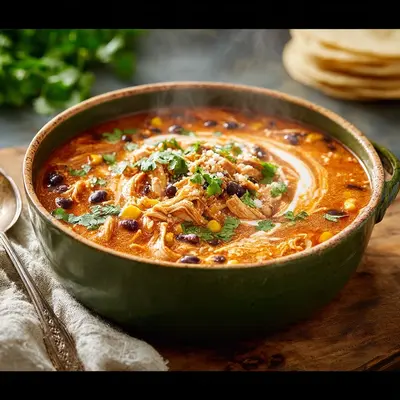 Creamy Chicken Enchilada Soup: Hearty Weeknight Meal