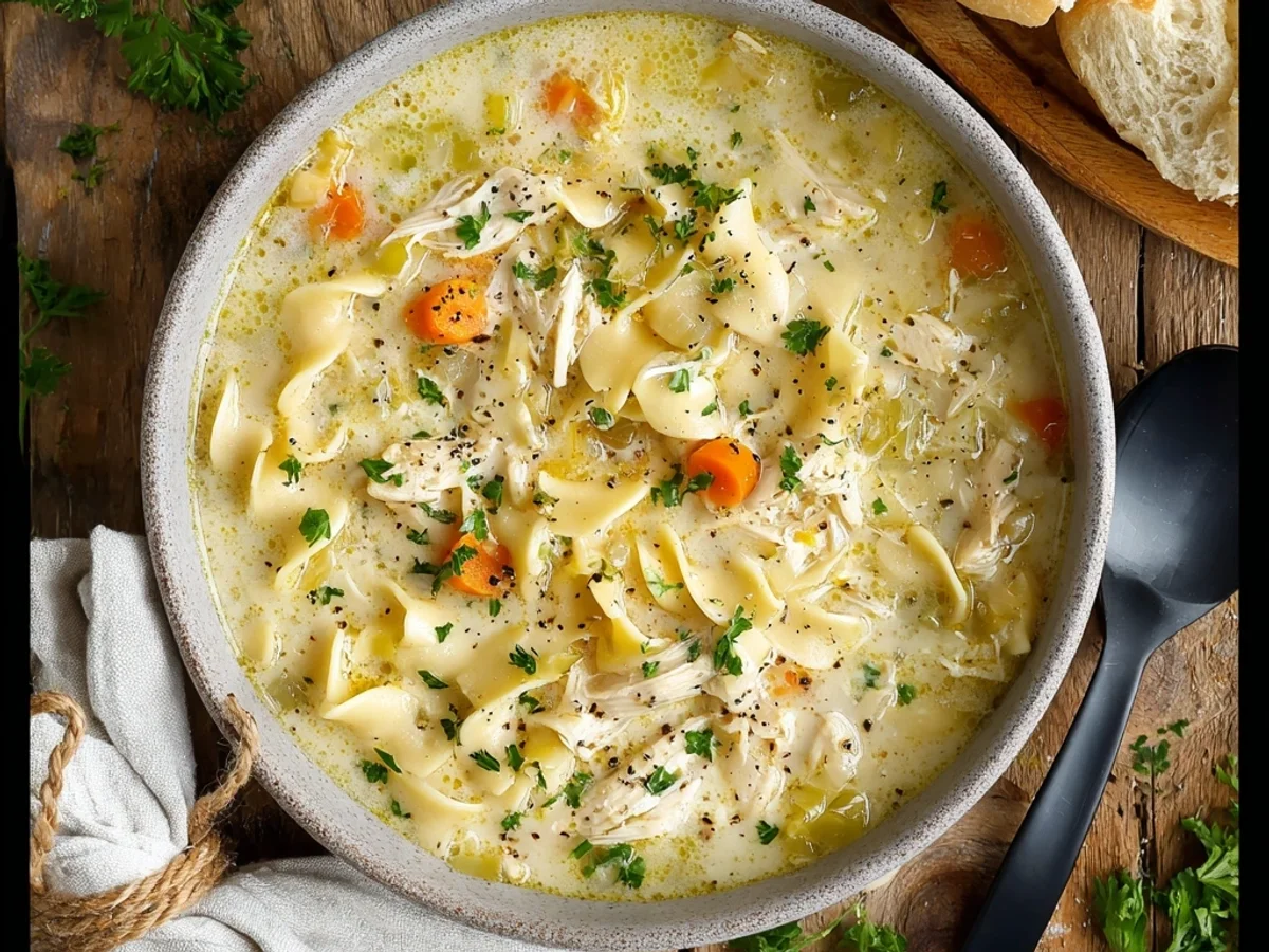 Creamy Chicken Noodle Soup Crockpot: Weeknight Hug - Featured Image
