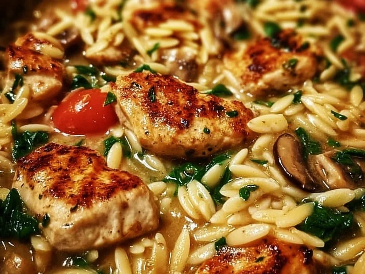Creamy Chicken Orzo: Simple Weeknight Skillet - Featured Image