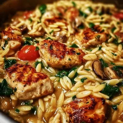 Creamy Chicken Orzo: Simple Weeknight Skillet