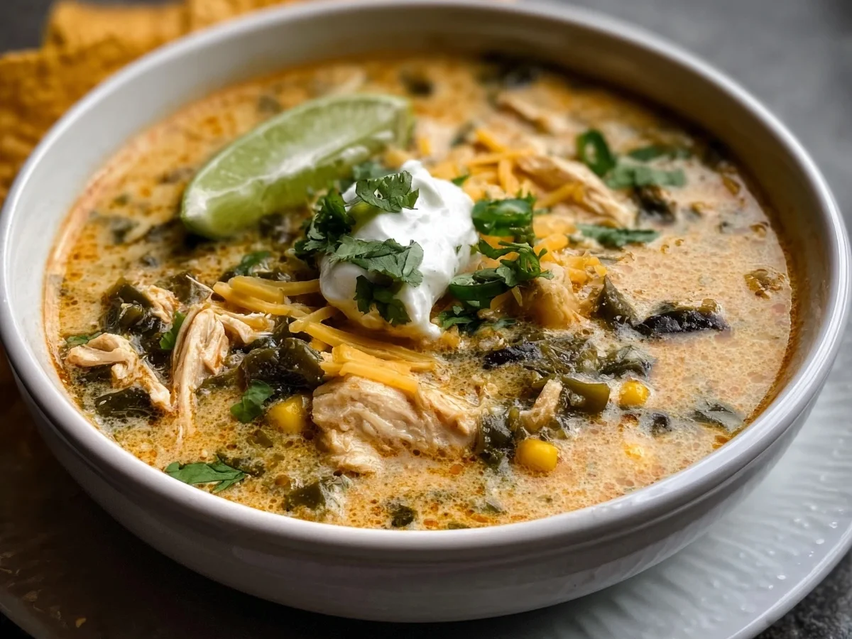 Creamy Chicken Poblano Soup: Easy High Protein Recipe - Featured Image