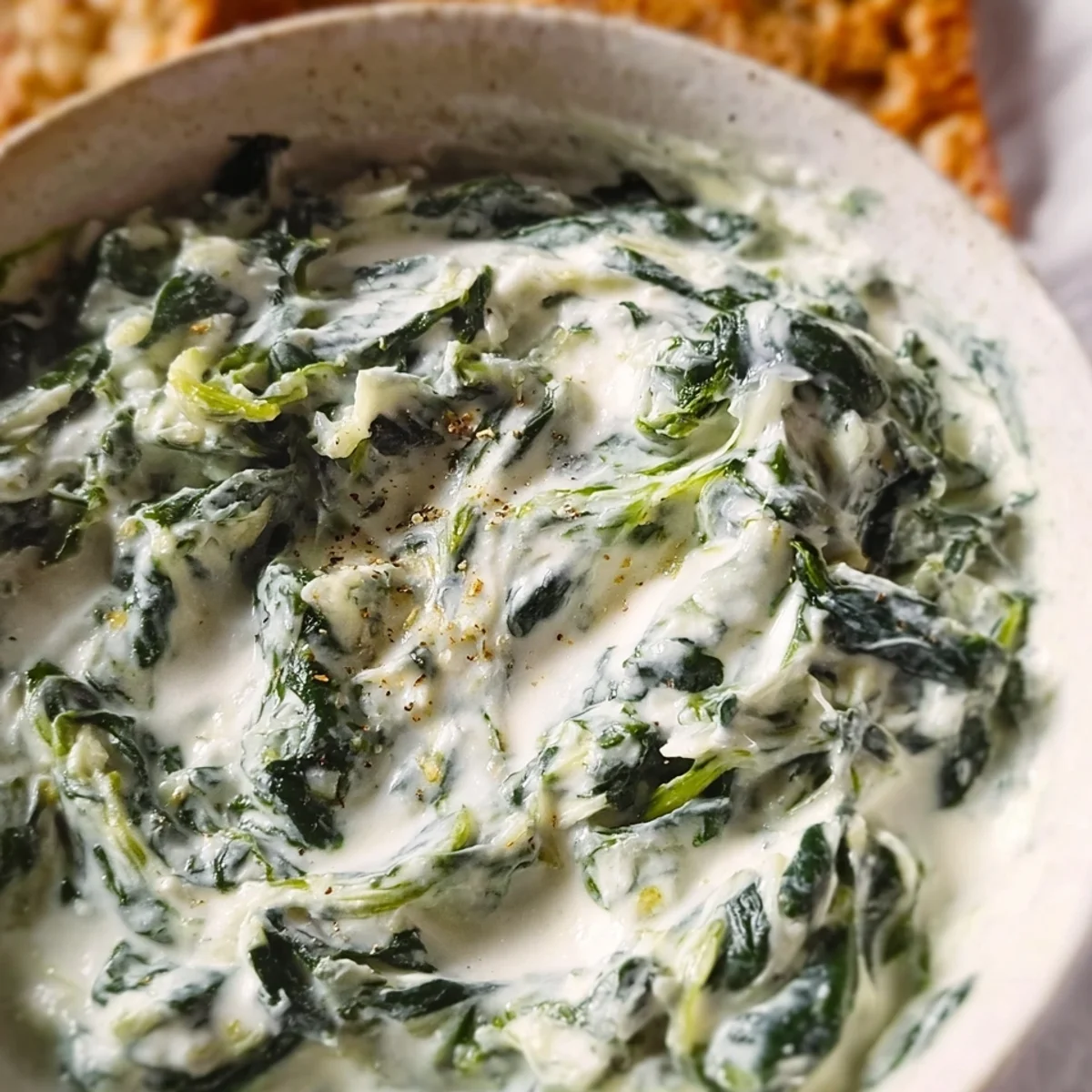 Creamy Cold Spinach Dip: Healthy, High Protein Snack