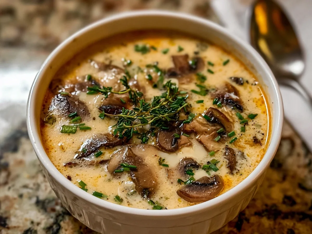 Creamy Cottage Cheese Mushroom Soup: Protein-Packed & Gluten-Free - Featured Image