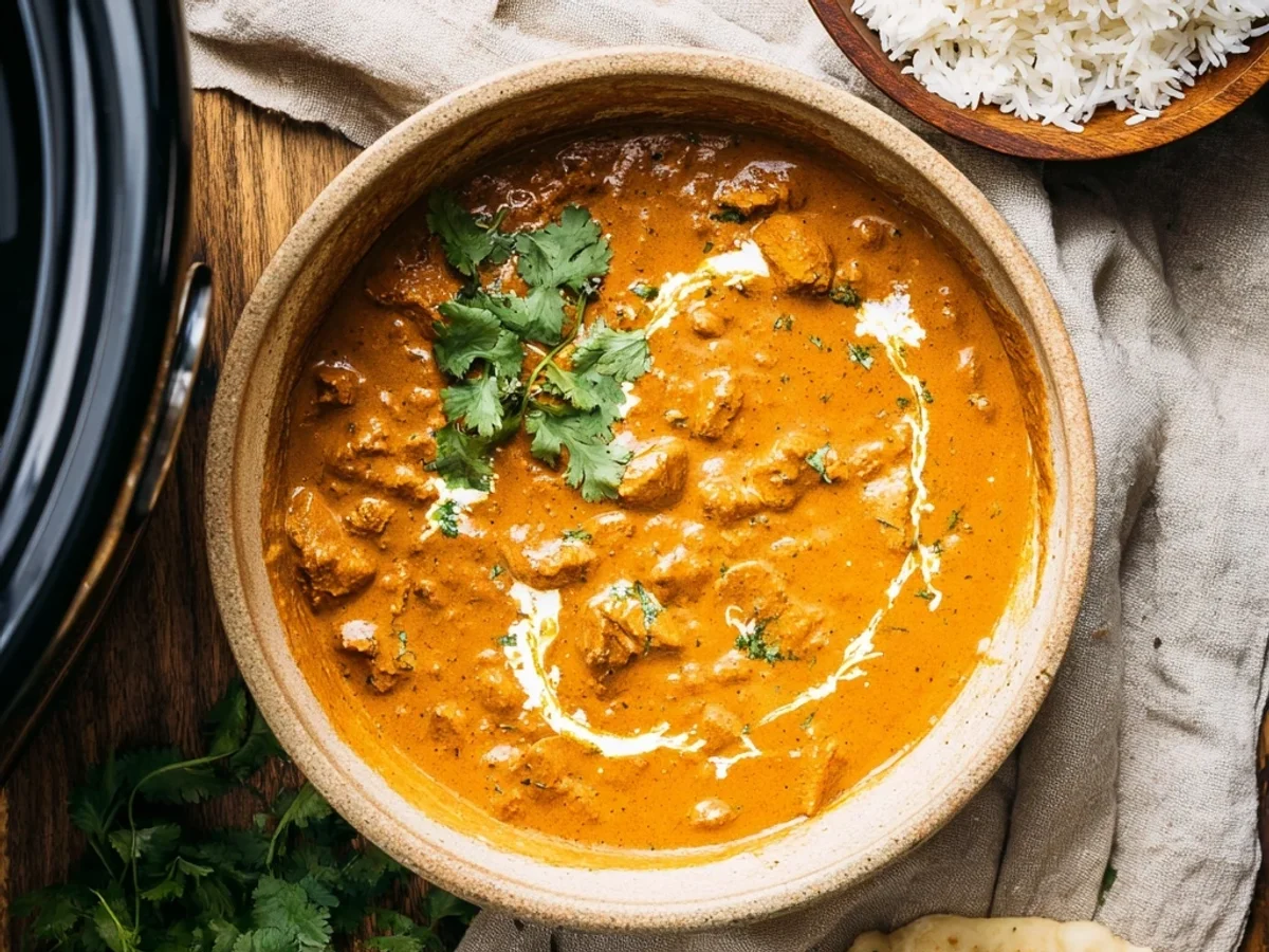 Creamy Crockpot Butter Chicken Simmer - Featured Image