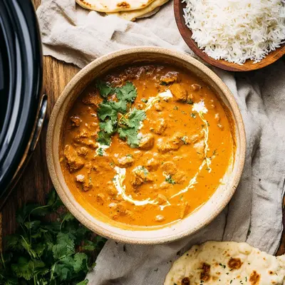 Creamy Crockpot Butter Chicken Simmer