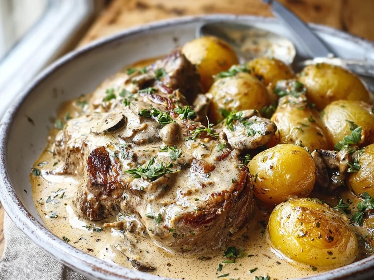 Creamy Garlic Lamb Chops: Easy Crockpot Dinner - Featured Image