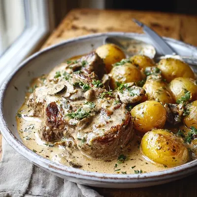 Creamy Garlic Lamb Chops: Easy Crockpot Dinner