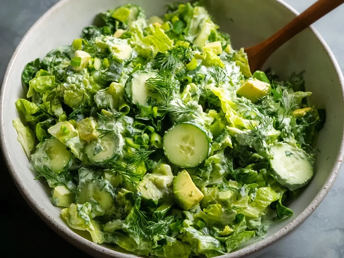 Creamy Green Goddess Salad with Fresh Herbs - Featured Image