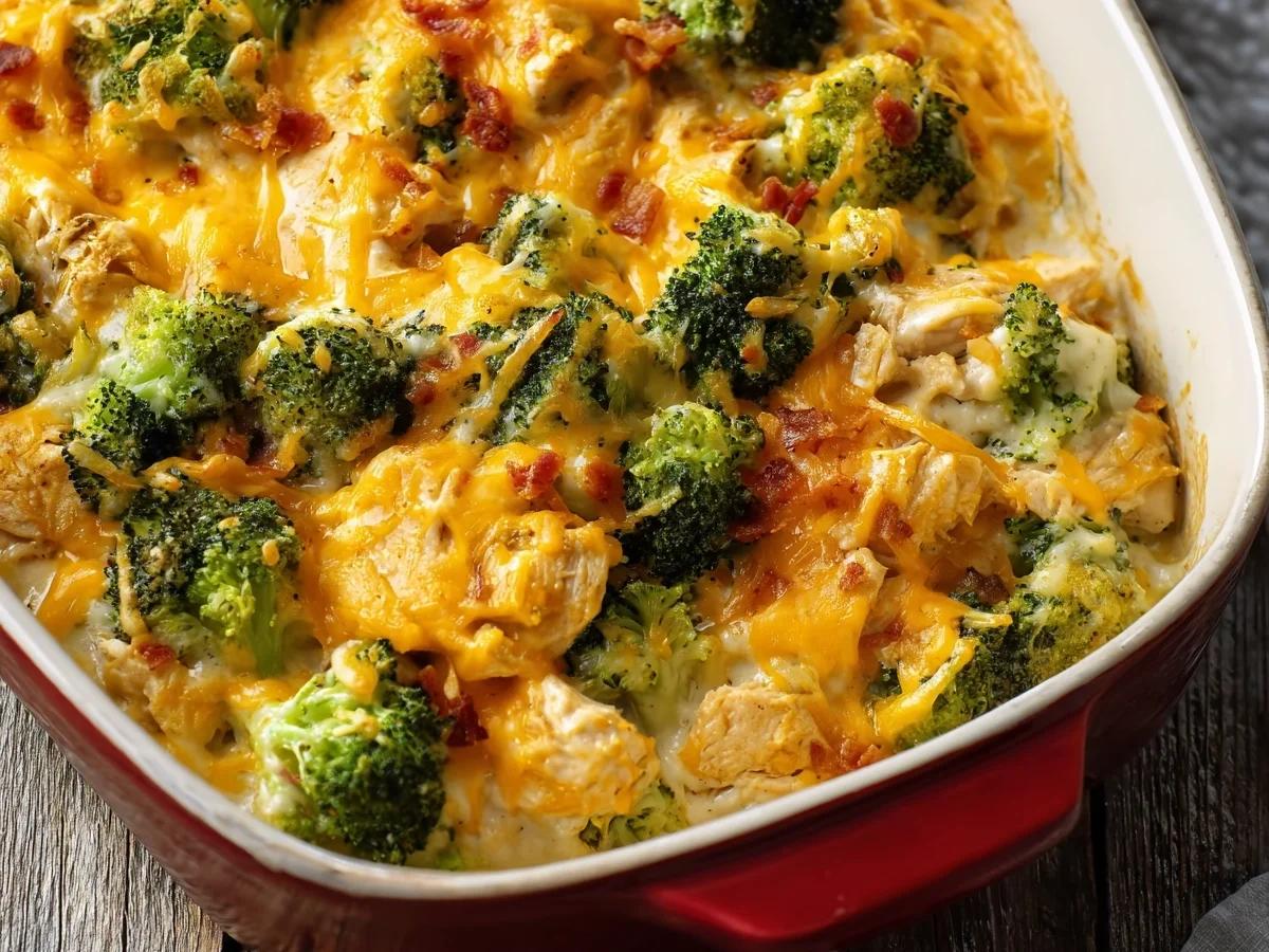 Creamy Low Carb Chicken Casserole - Featured Image