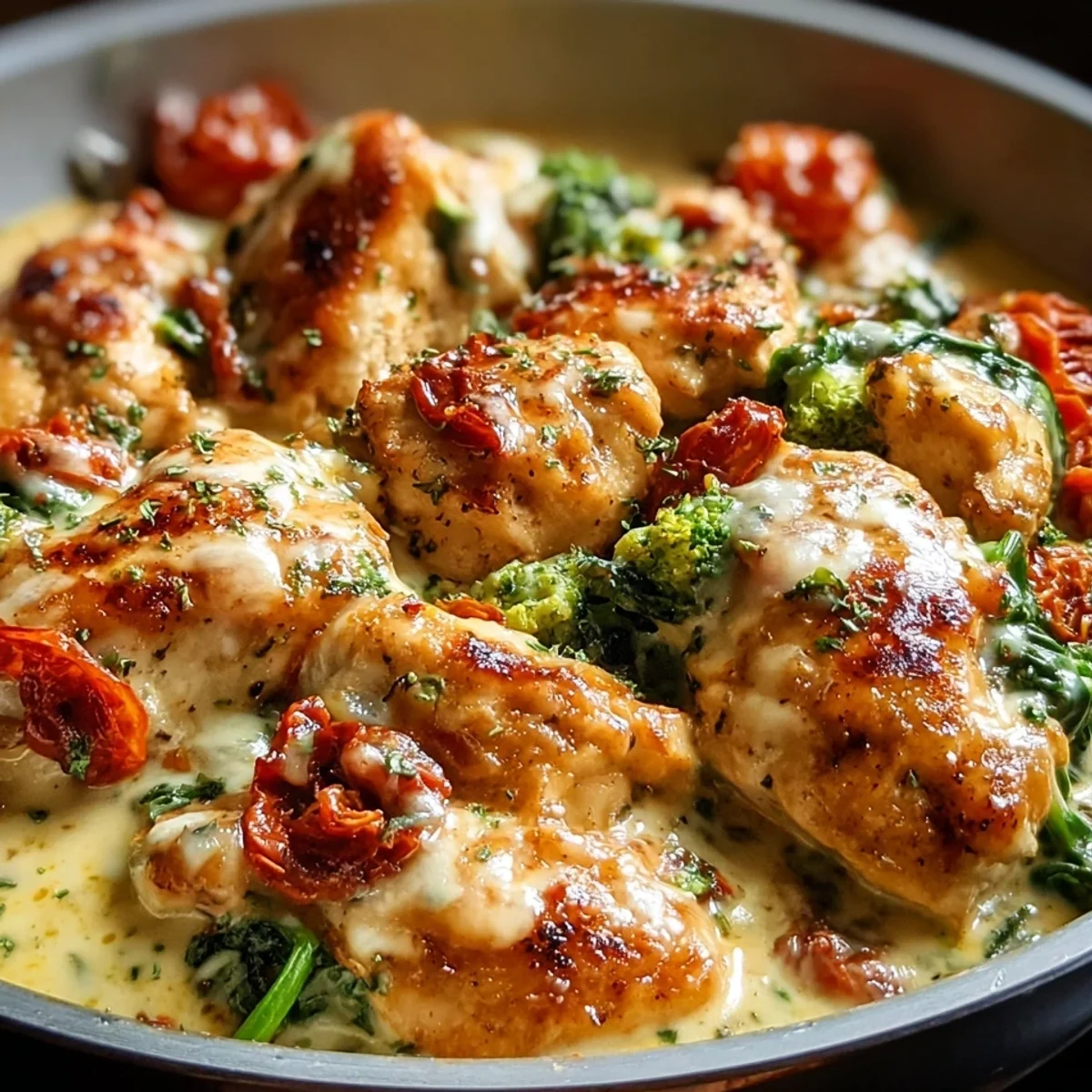 Creamy Low-Carb Tuscan Chicken for a Family Dinner