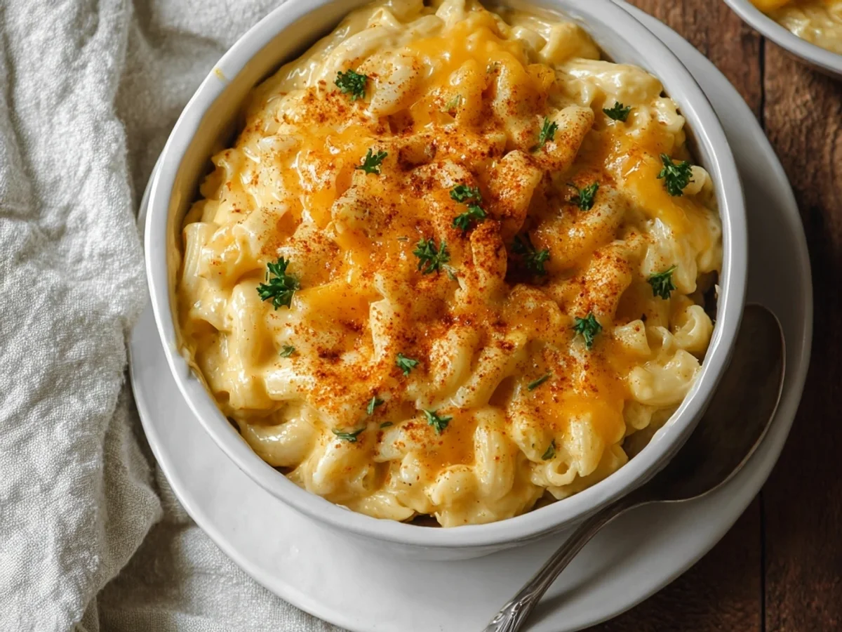 Creamy Popeyes Mac and Cheese Copycat Recipe - Featured Image