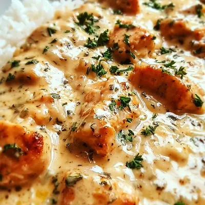 Creamy Smothered Chicken and Rice Dinner Recipe