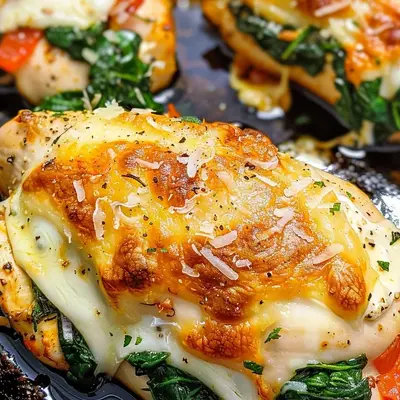 Creamy Spinach Stuffed Chicken Breast with Cream Cheese