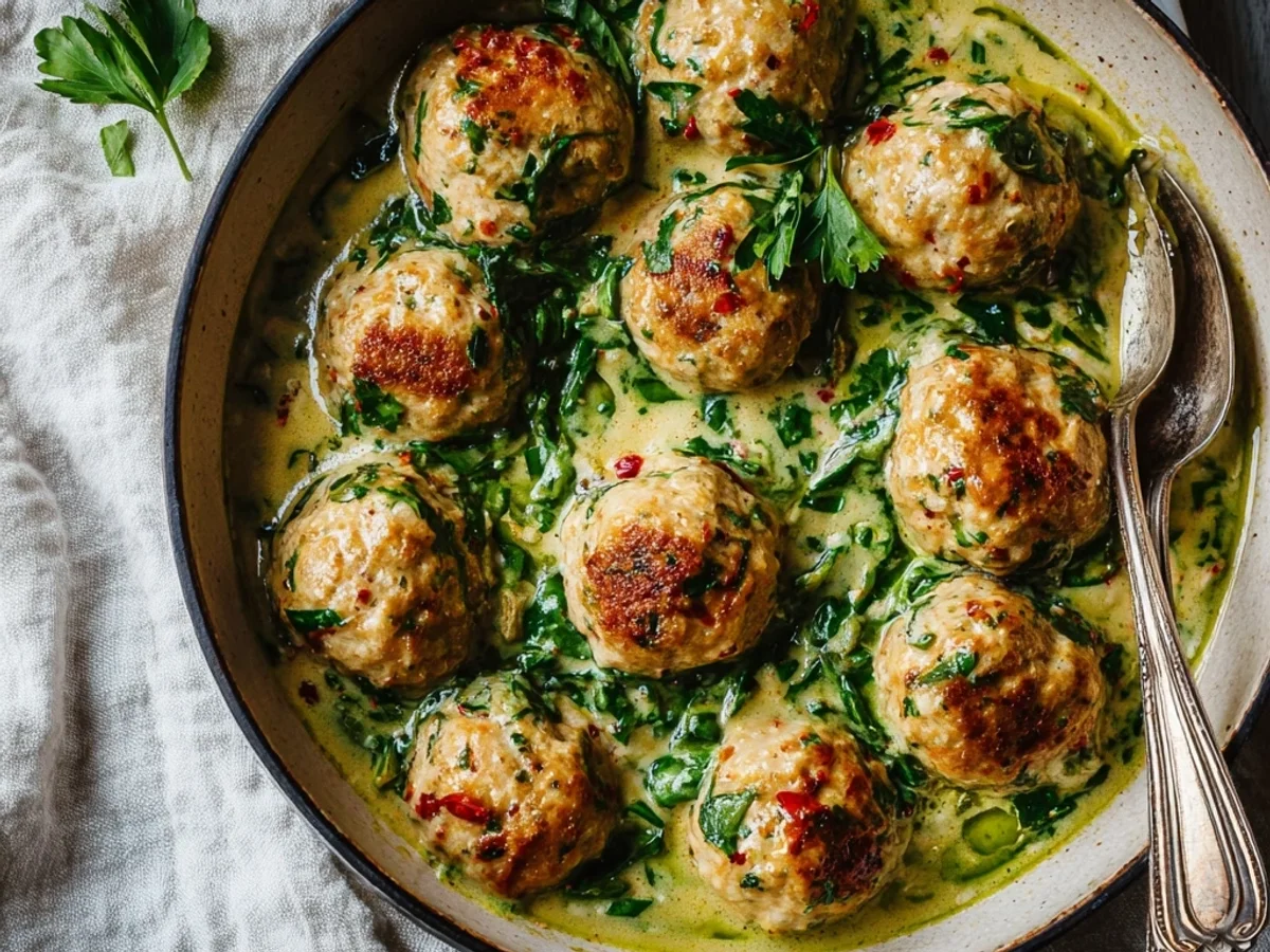 Creamy Spinach Turkey Meatballs: A Weeknight Favorite - Featured Image