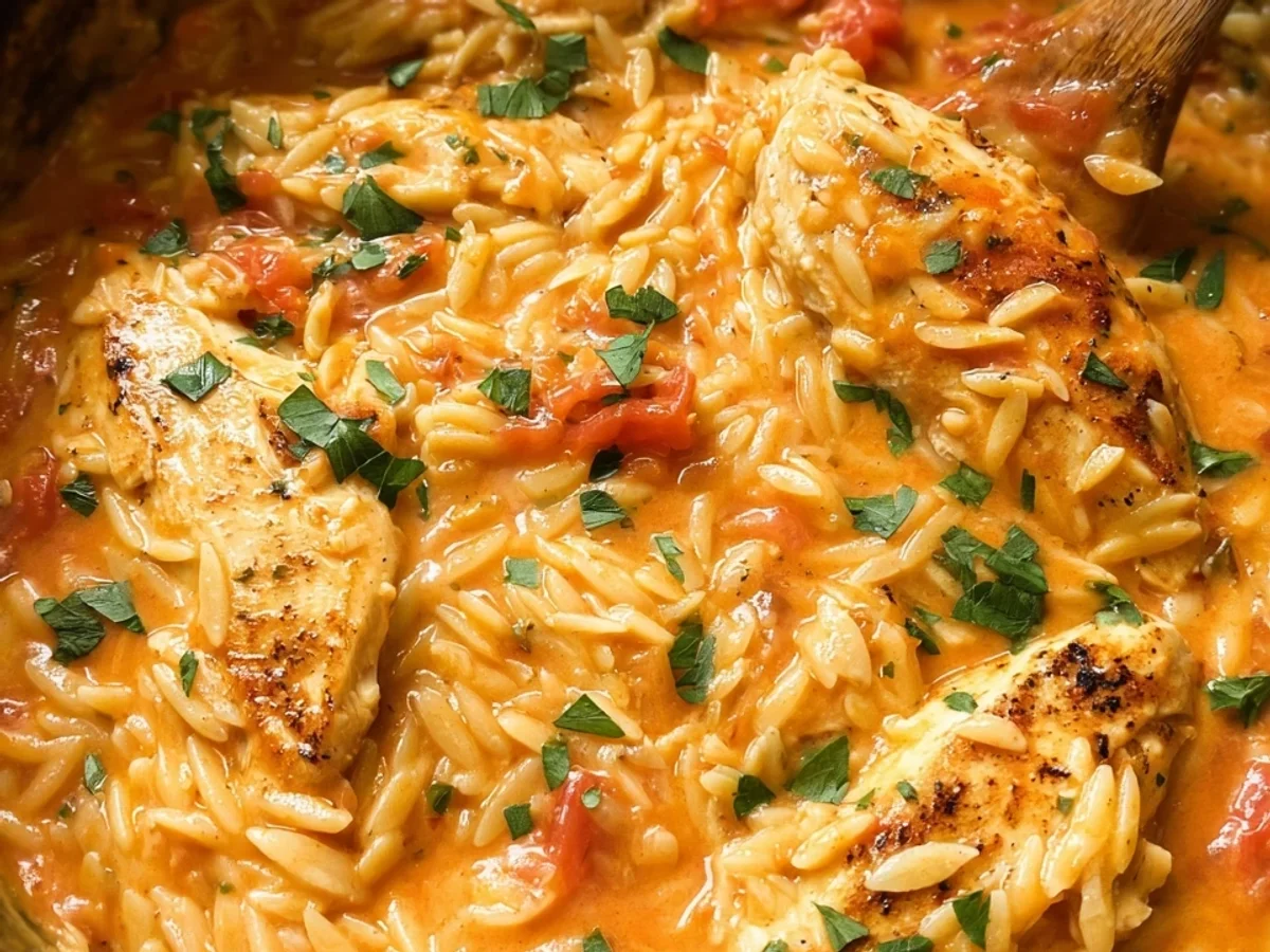 Creamy Tomato Orzo with Chicken: Easy Weeknight Meal - Featured Image