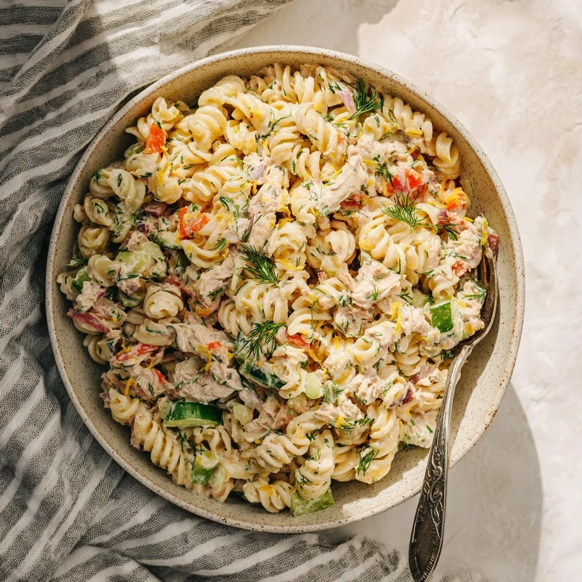 Creamy Tuna Pasta Salad: Simple, Hearty, & Quick