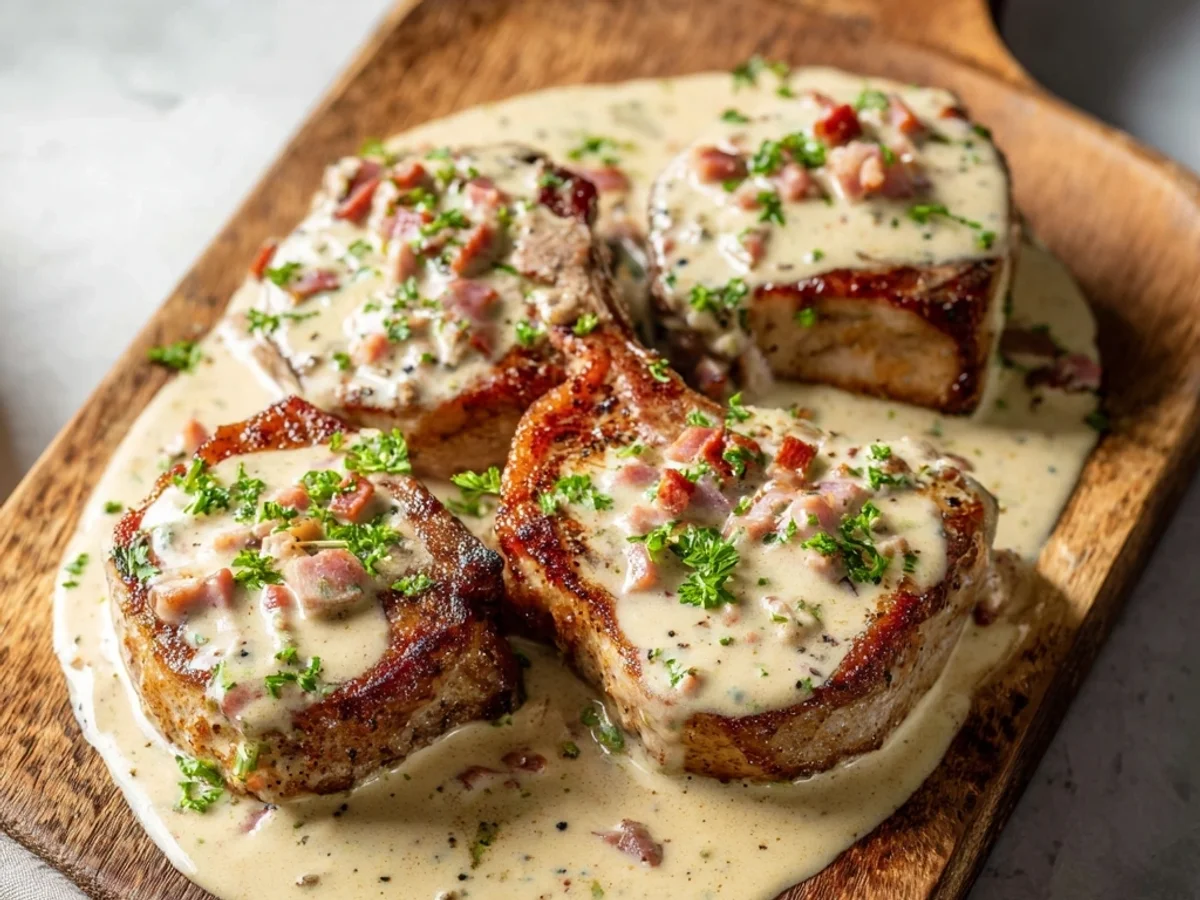 Creamy Turkey Ham Lamb Chops: A Hearty Dinner - Featured Image