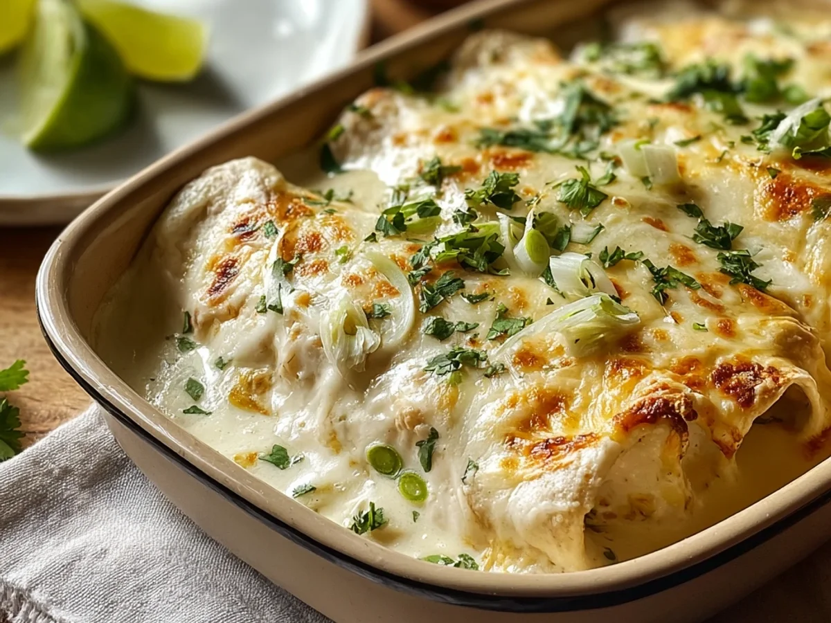 Creamy White Chicken Enchiladas: A Family Favorite - Featured Image