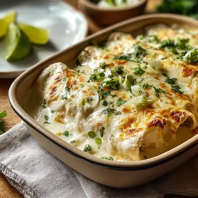 Creamy White Chicken Enchiladas: A Family Favorite