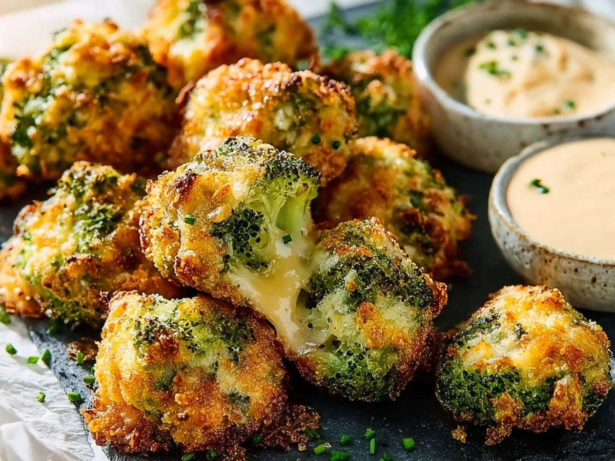 Crispy Air Fryer Broccoli Cheddar Poppers: Snack Time Win - Featured Image