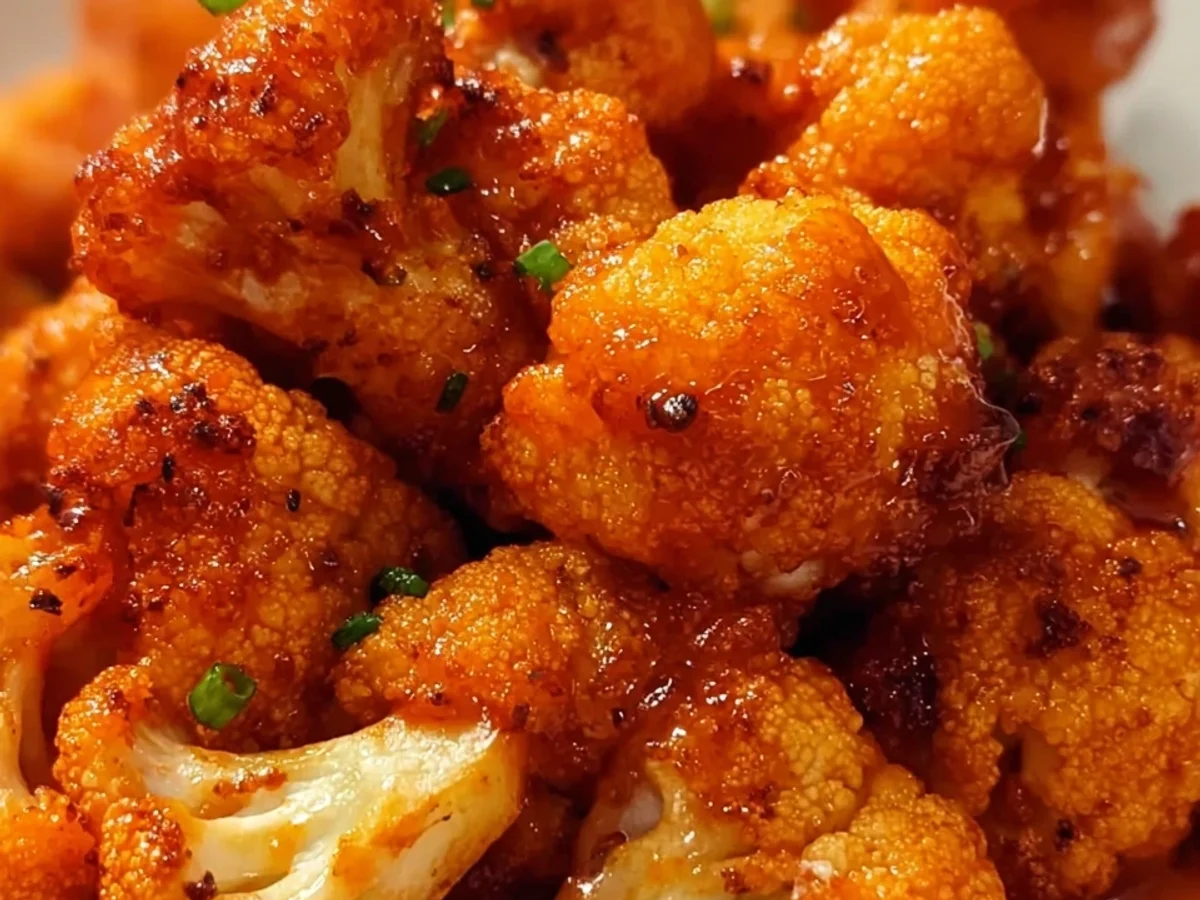 Crispy Air Fryer Buffalo Cauliflower Bites - Featured Image