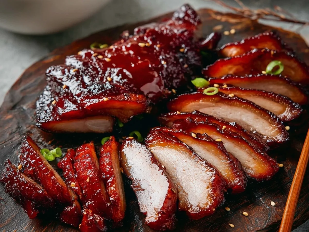Crispy Air Fryer Char Siu Lamb Ribs - Featured Image