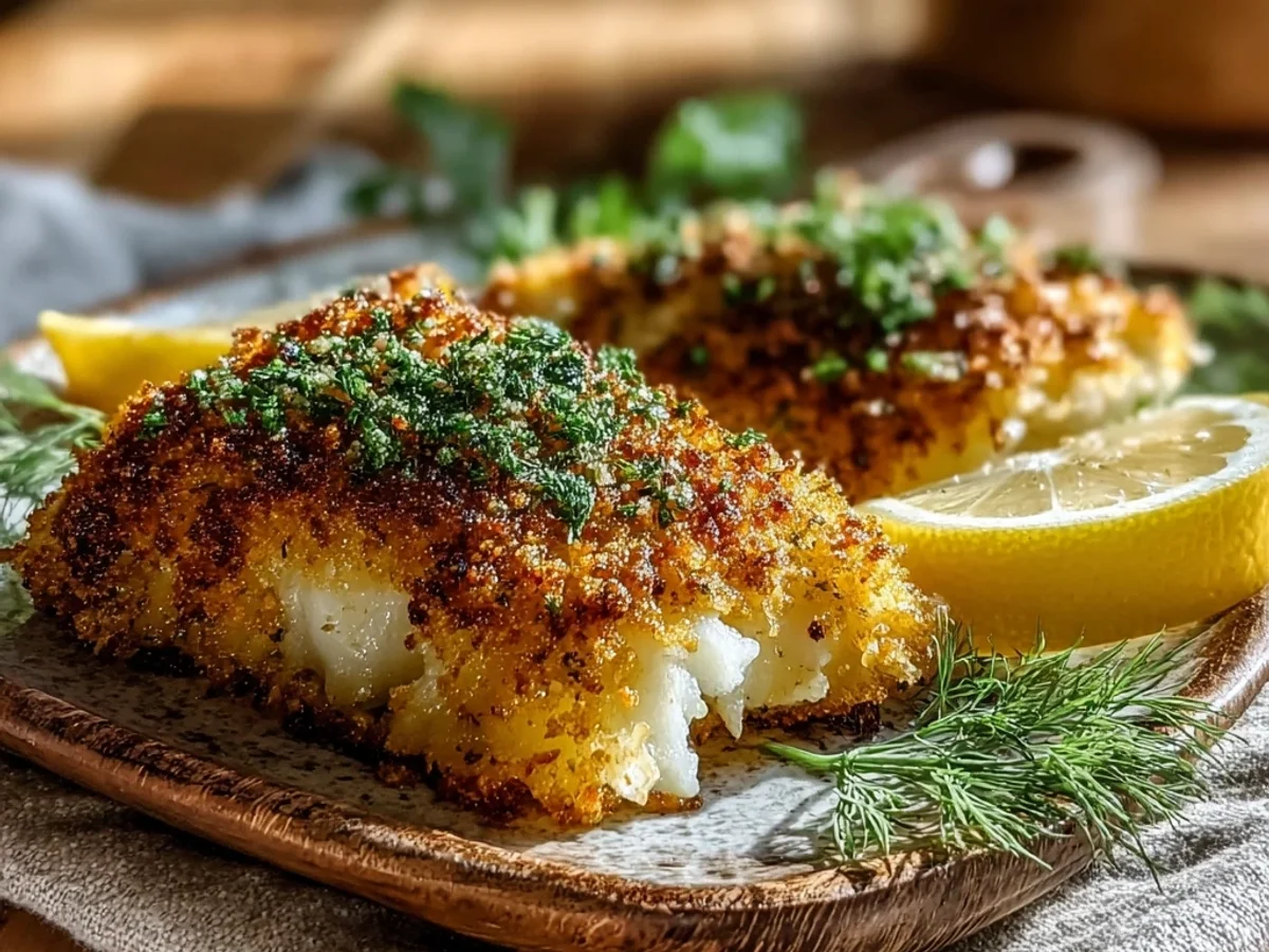 Crispy Air Fryer Parmesan Crusted Cod: Fast & Flavorful - Featured Image