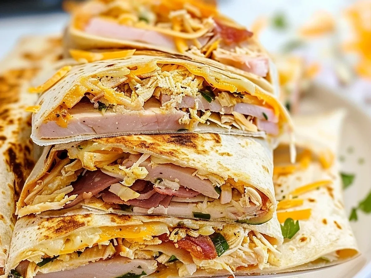 Crispy Air Fryer Ranch Crunchwrap: Chicken, Turkey, Ham! - Featured Image