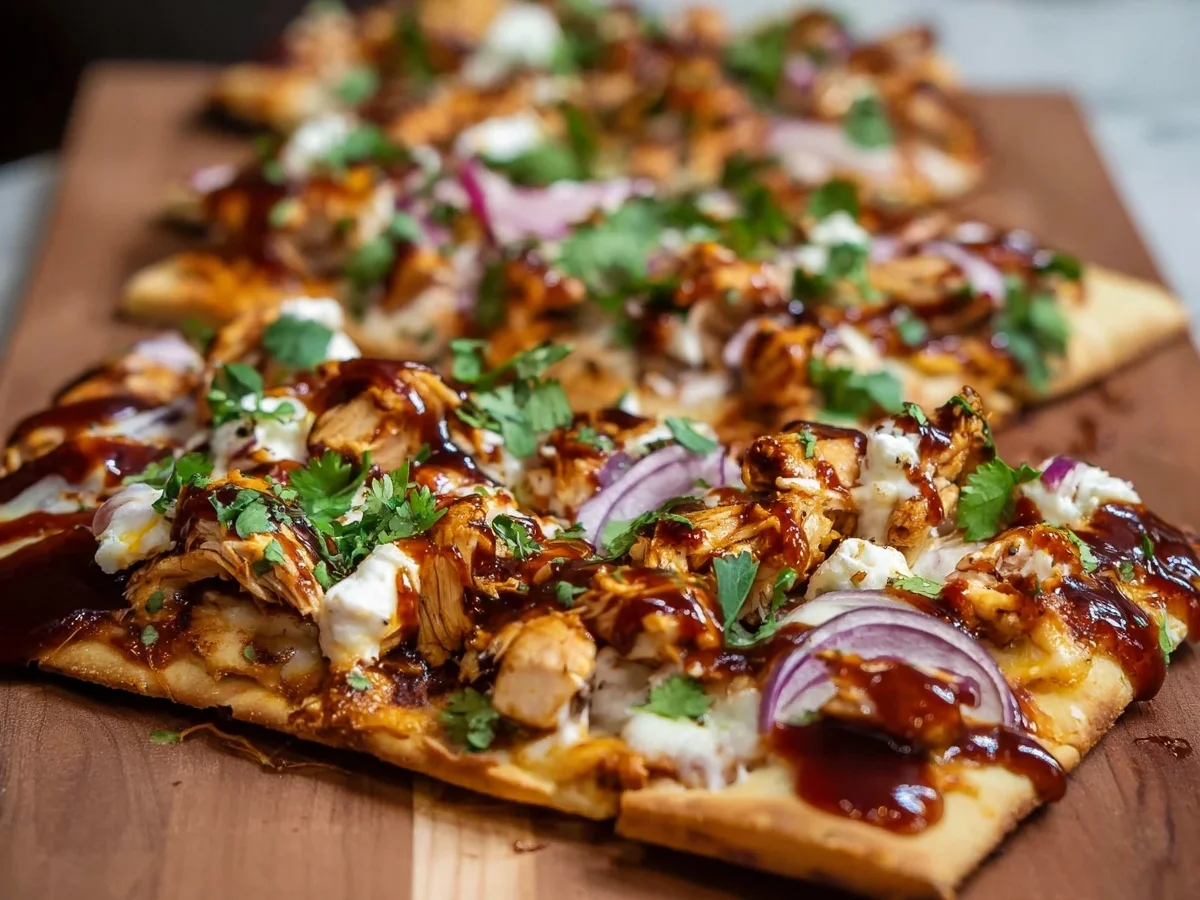 Crispy BBQ Chicken Flatbread: High Protein Dinner - Featured Image
