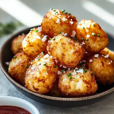 Crispy Cottage Cheese Tots: Quick 2-Ingredient Appetizer